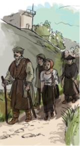 Représentation d’un Pèlerin 